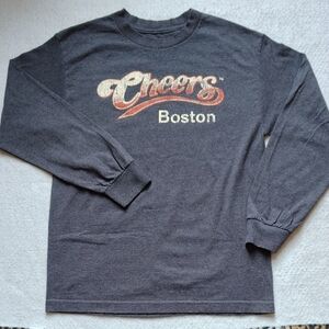 Cheers Boston Sitcom Shirt Size Medium Gray 90s Television Series Y2K